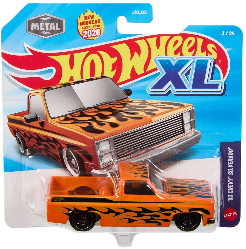 Hot Wheels XL '83 Chevy Silverado Die Cast Car #3/24