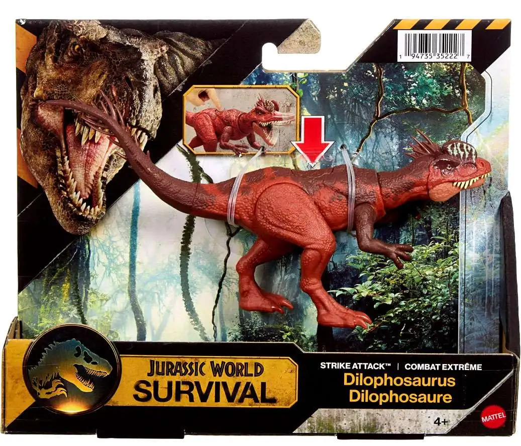 Jurassic World Survival Strike Attack Dilophosaurus Action Figure