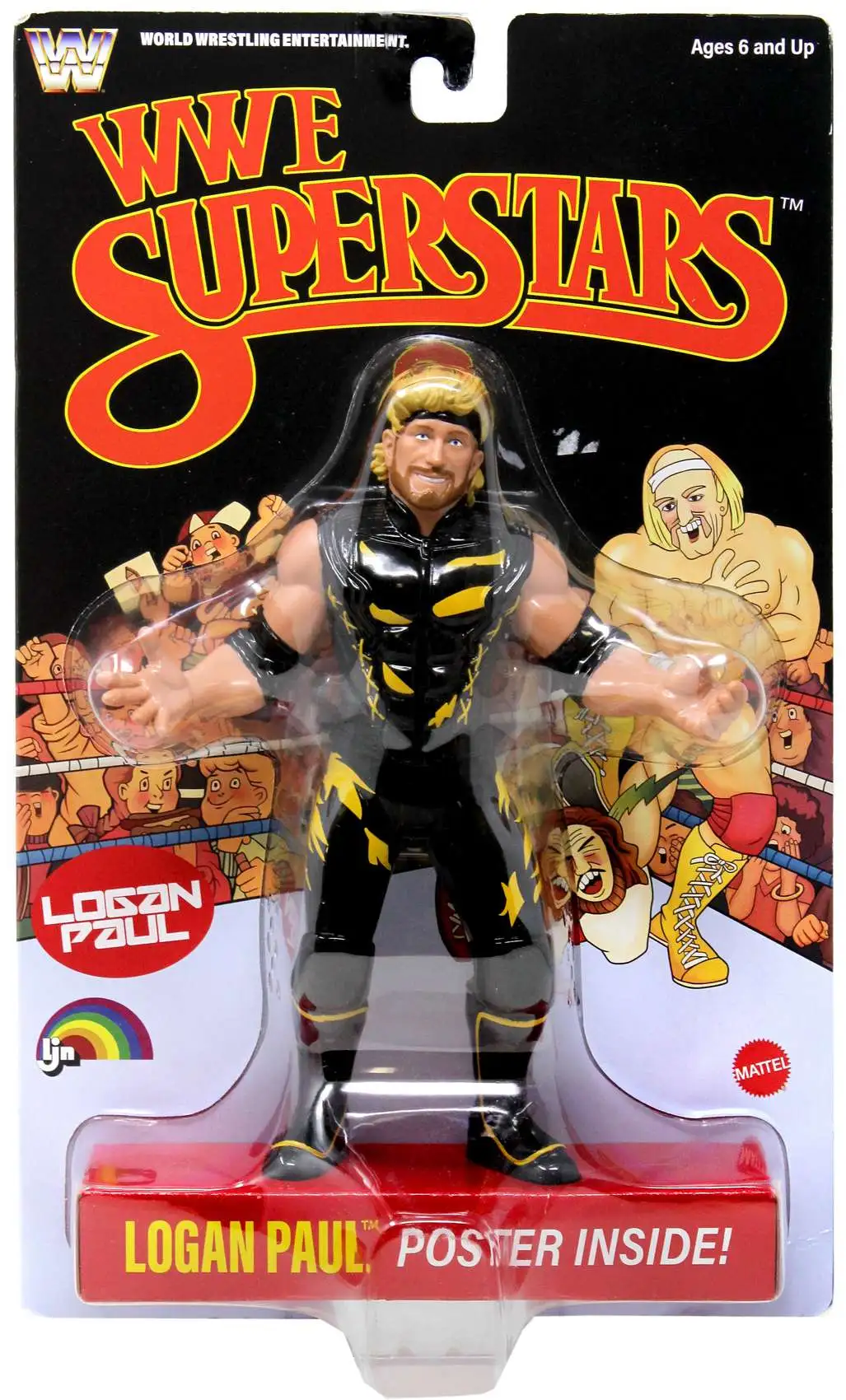 WWE Wrestling LJN Wrestling Superstars Logan Paul 8 Action Figure