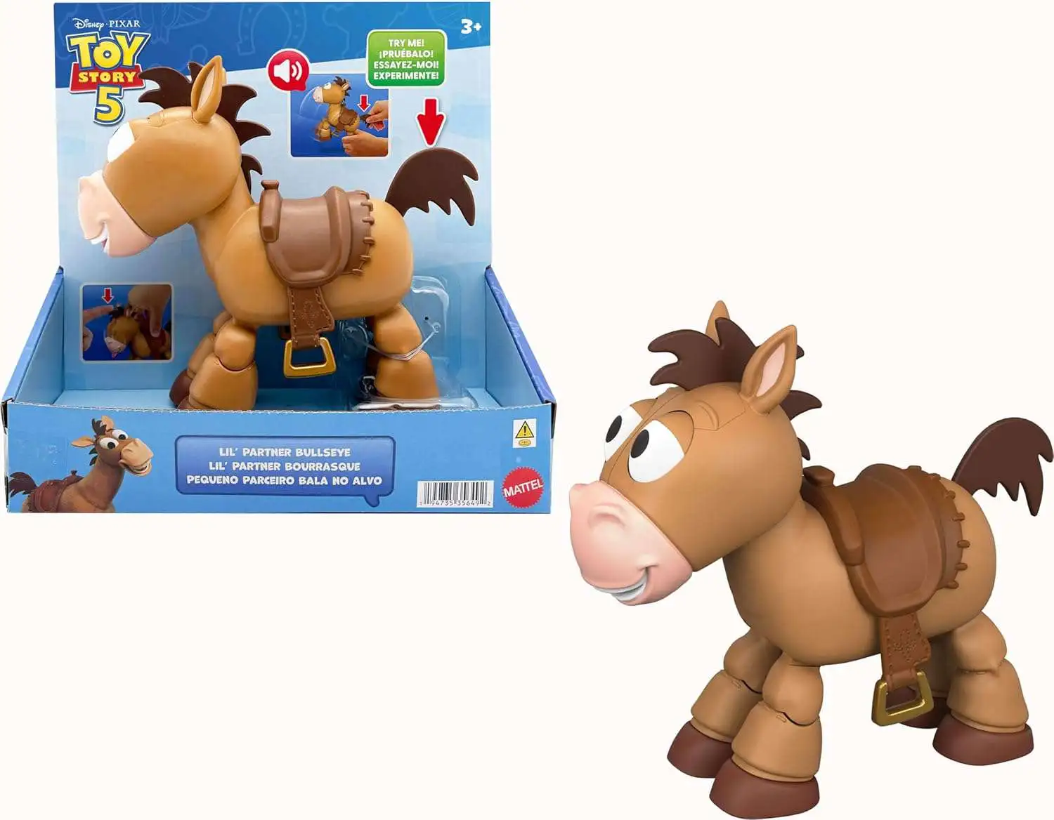 Disney Pixar Toy Story 5 Lil Partner Bullseye 7.5 Feature Figure