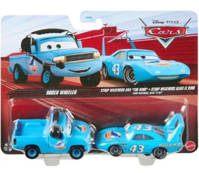 Disney Pixar Cars Metal Roger Wheeler Strip Weathers AKA The King