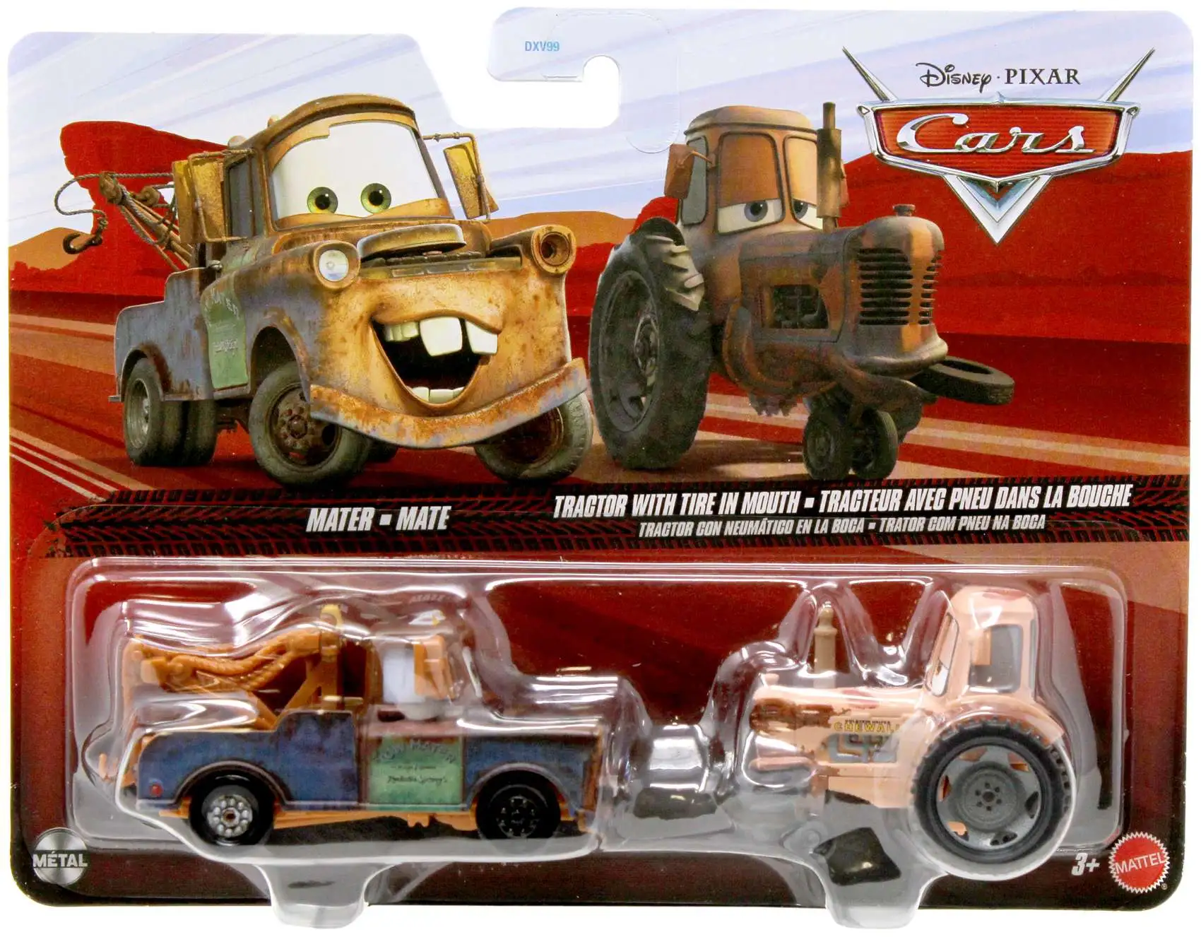 Disney Pixar Cars Metal Mater Tractor with Tire in Mouth 155
