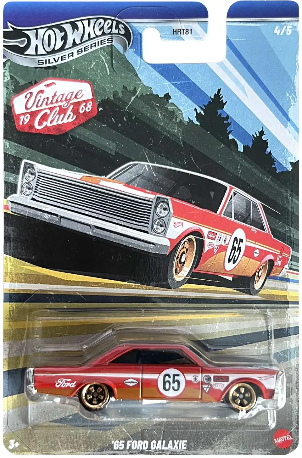 Hot Wheels Silver Series Vintage Club 1968 65 Ford Galaxie 164