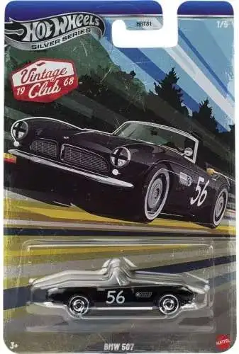 Hot Wheels Silver Series Vintage Club 1968 BMW 507 Diecast Car