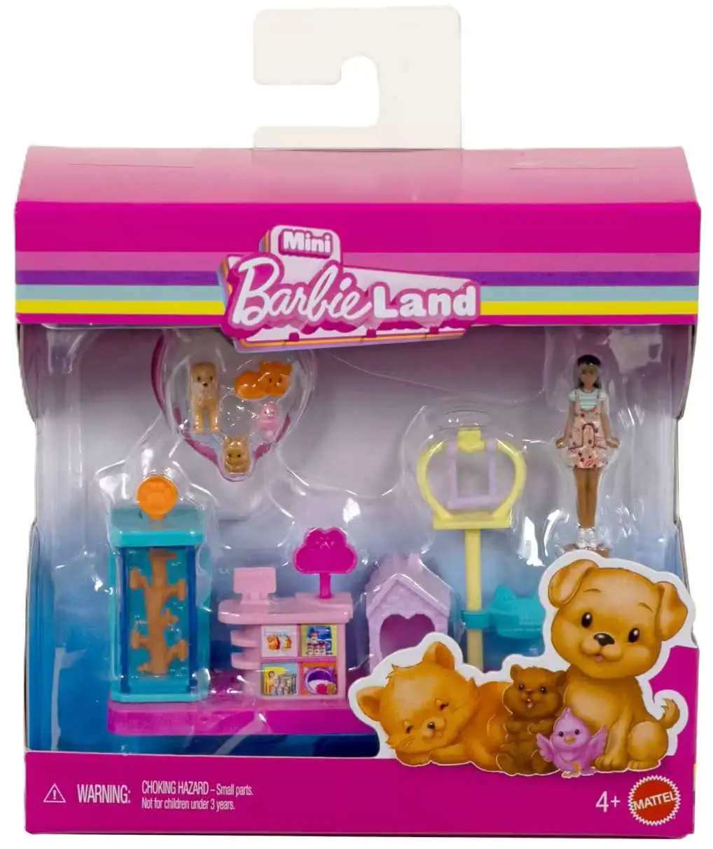 Mini BarbieLand Pet Shop 1.5-Inch Mini Playset