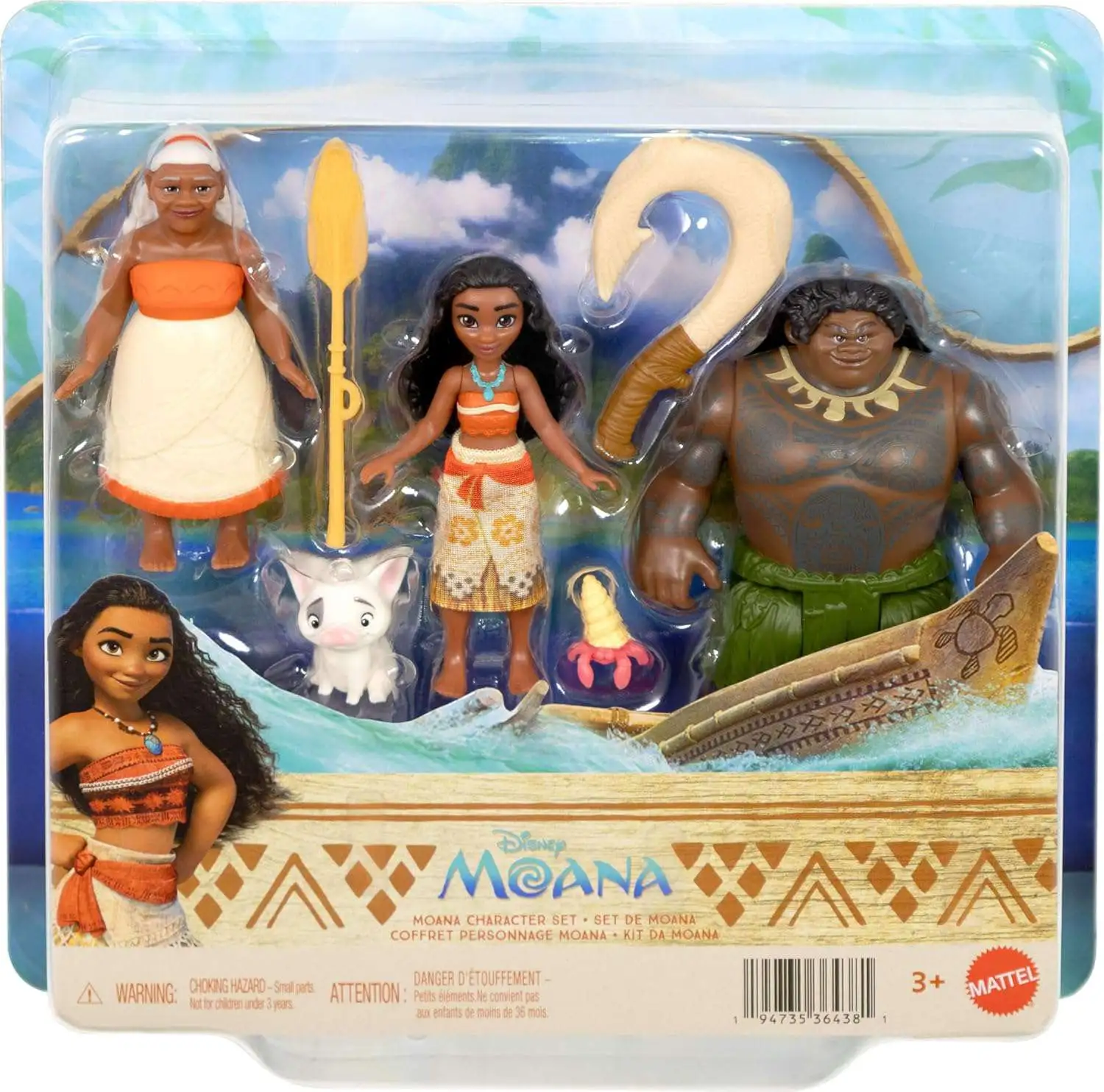 MOANAさま　専用 Disney Moana Moana, Maui Gramma Tala 3.5 Action Figure 3-Pack with
