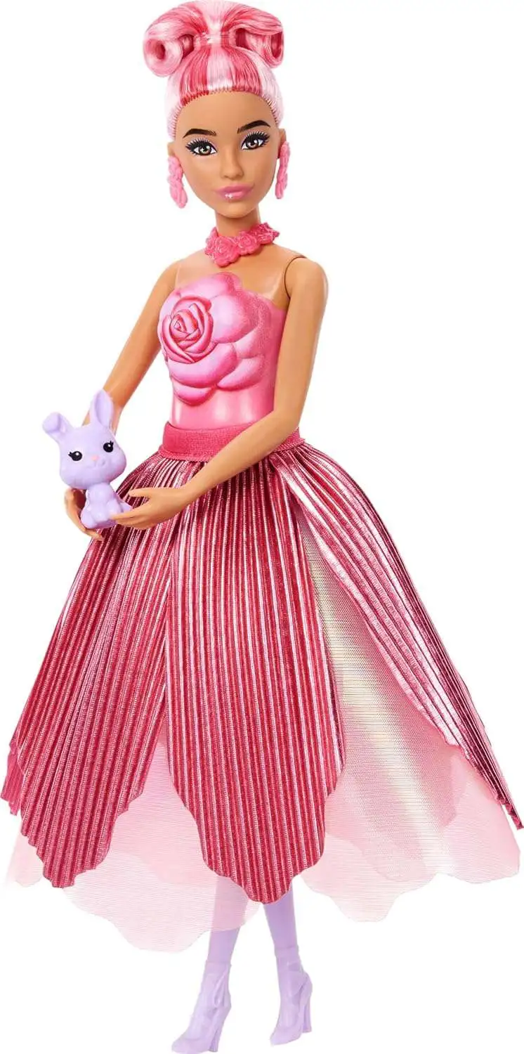 Barbie Petal Pop Red Doll Roses Mattel - ToyWiz