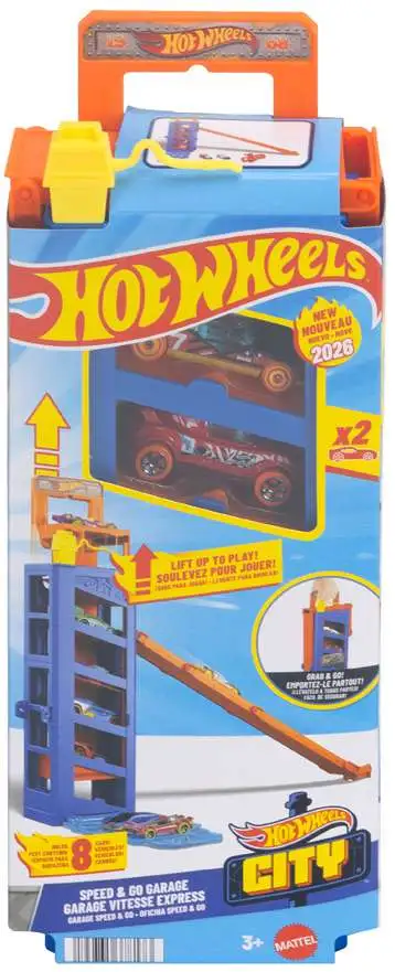 Hot Wheels Speed Snap City Speed Go Garage Playset Mattel - ToyWiz