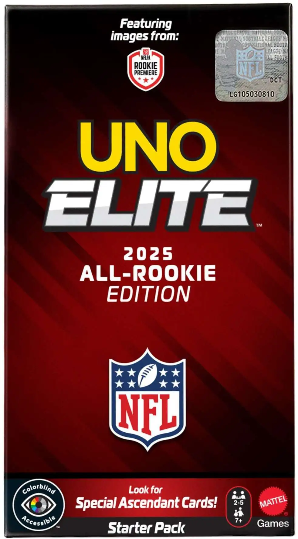 UNO Elite NFL 2025 All-Rookie Edition Football Starter Pack [Special Ascendant]