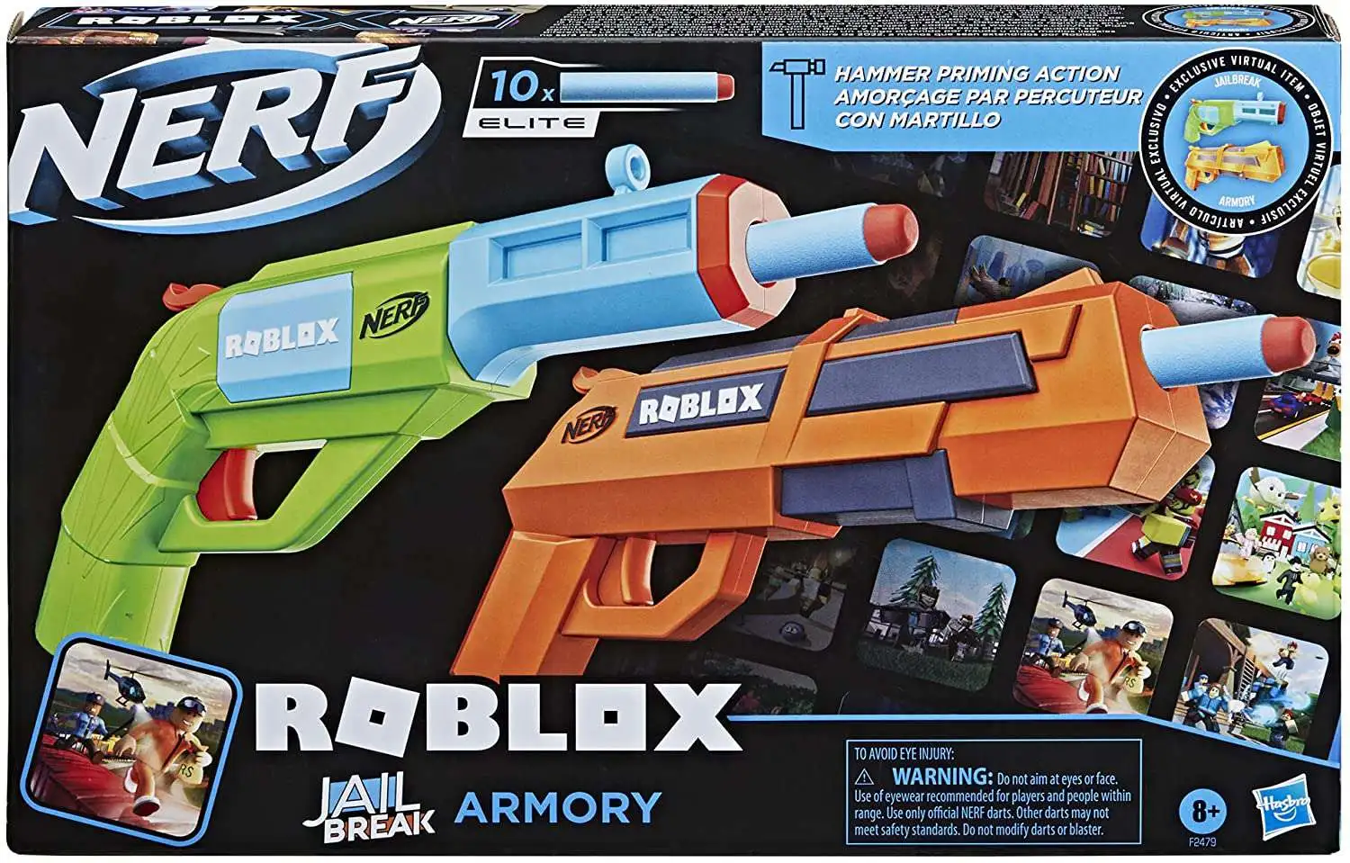 Nerf Roblox Jailbreak: Armory - Hammer-Action Blaster Pack, 1 - Kroger
