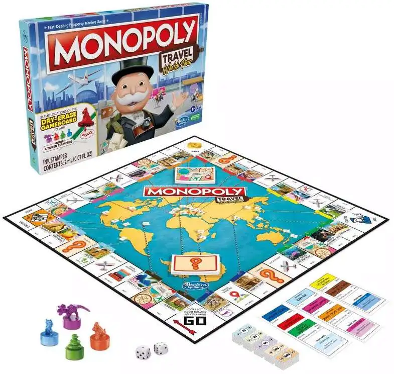 Monopoly Travel World Tour Board Game