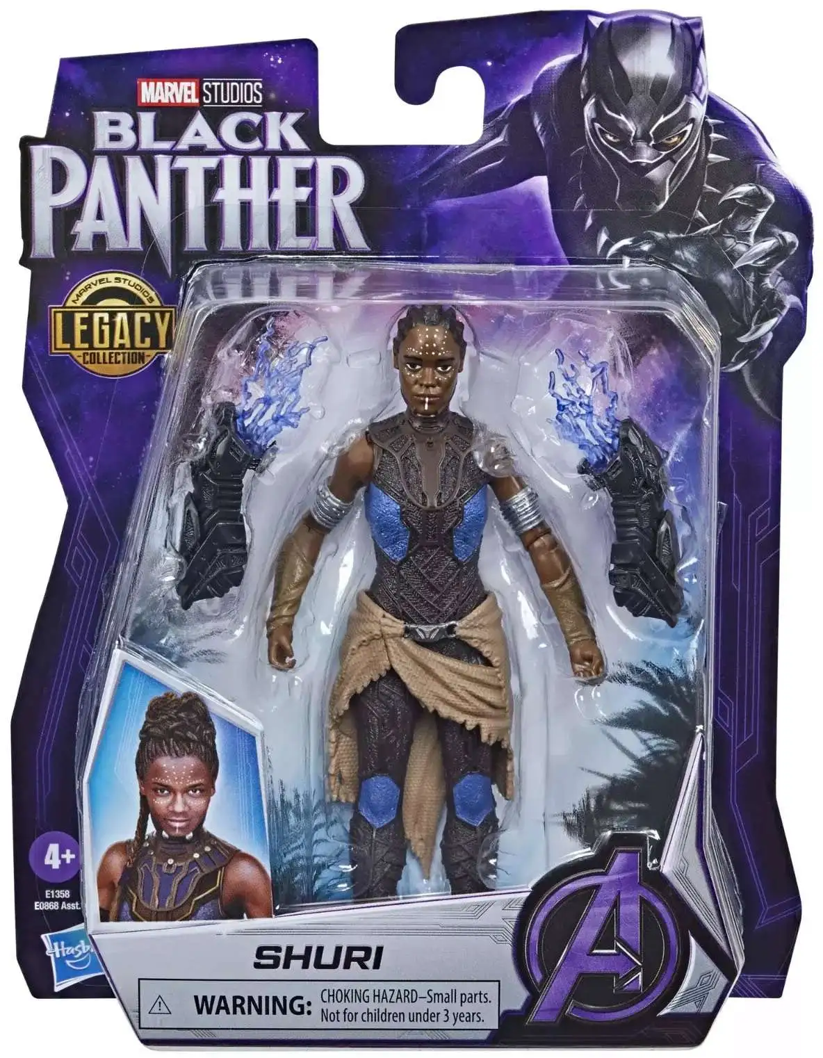 SHURIさま Marvel Black Panther Shuri 6 Action Figure 2024 Hasbro - ToyWiz