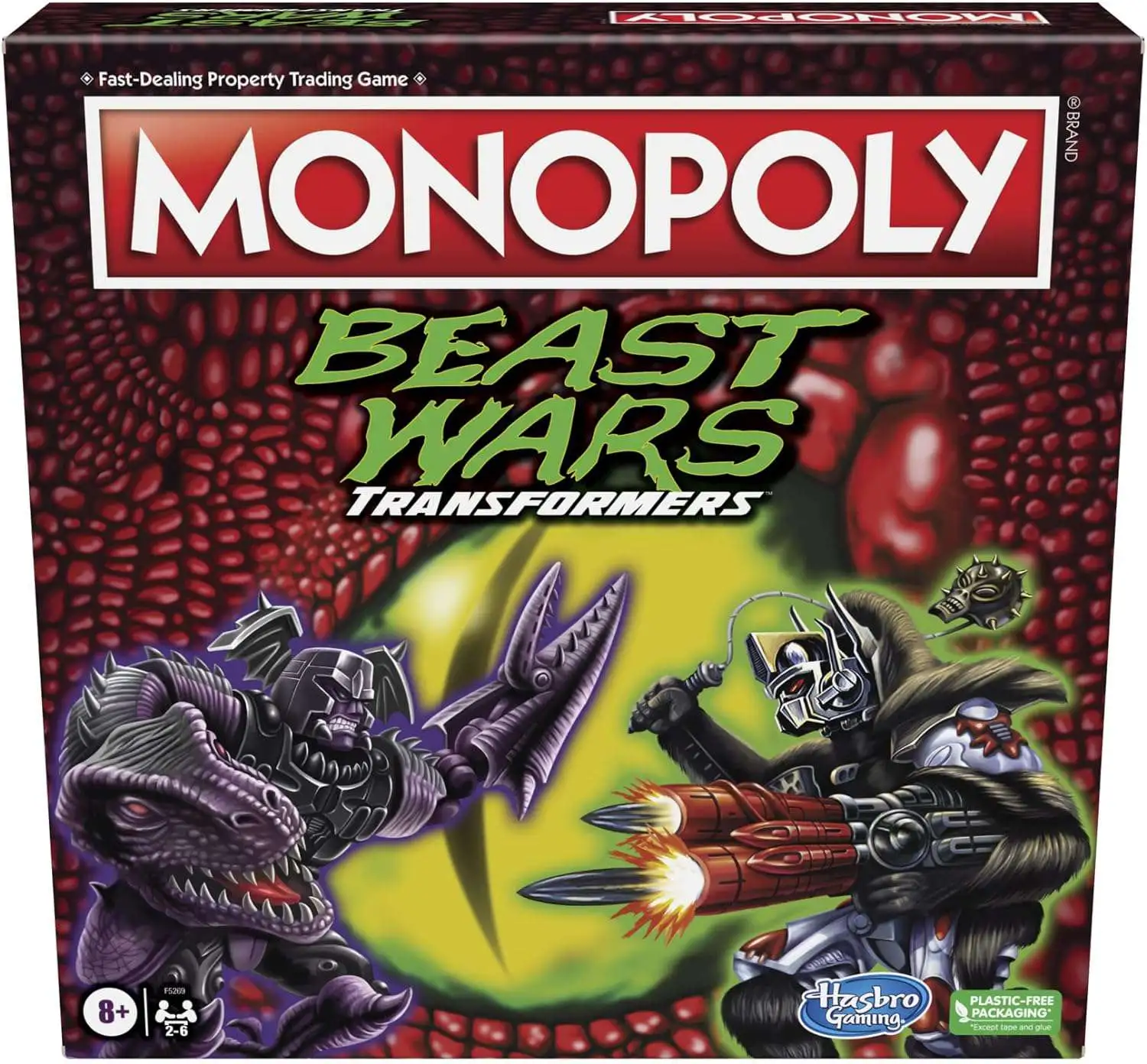 Transformers Beast Wars Monopoly Board Game Hasbro Games - ToyWiz