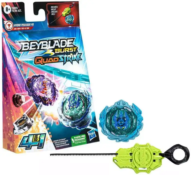 Beyblade Burst QuadStrike Hydra Poseidon P8 Starter Pack [Damaged Package]