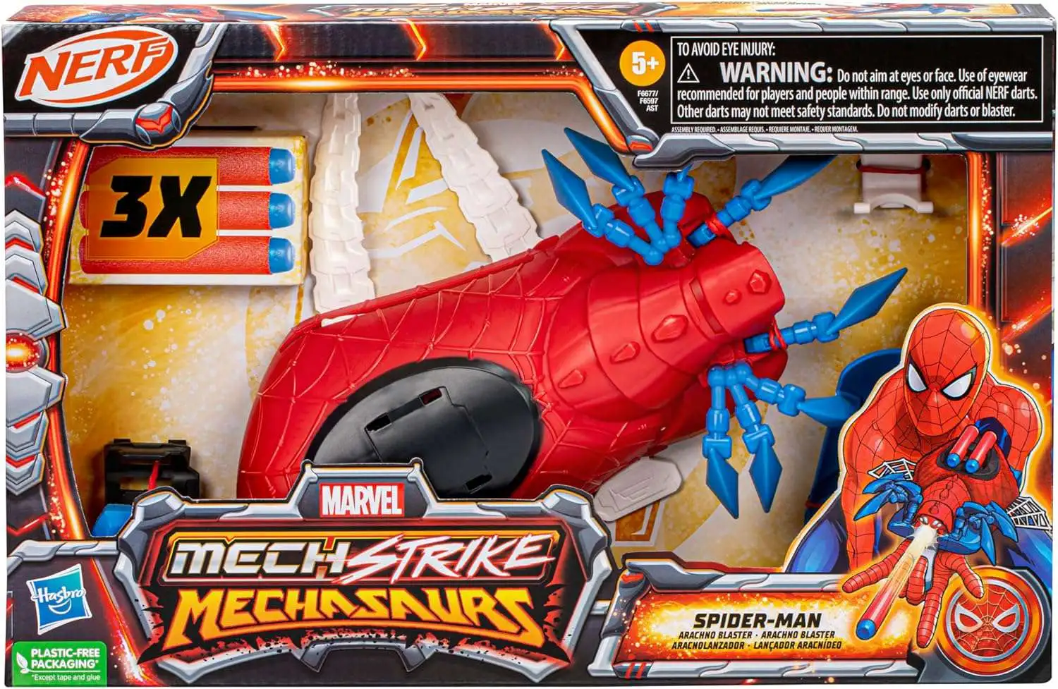 Marvel Avengers Mech Strike Mechasaurs Spider-Man Arachno Blaster