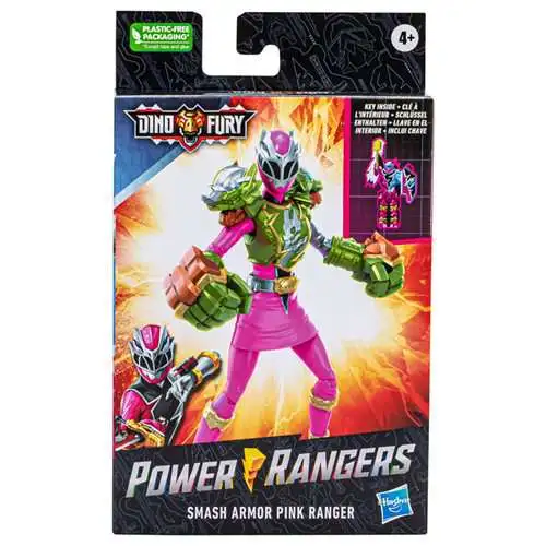 Power Rangers Dino Fury Smash Armor Pink Ranger Action Figure