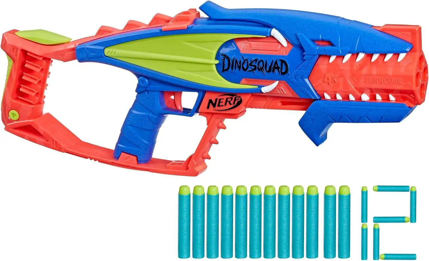 NERF Dinosquad Terrordak Blaster [Frustration Free Packaging]