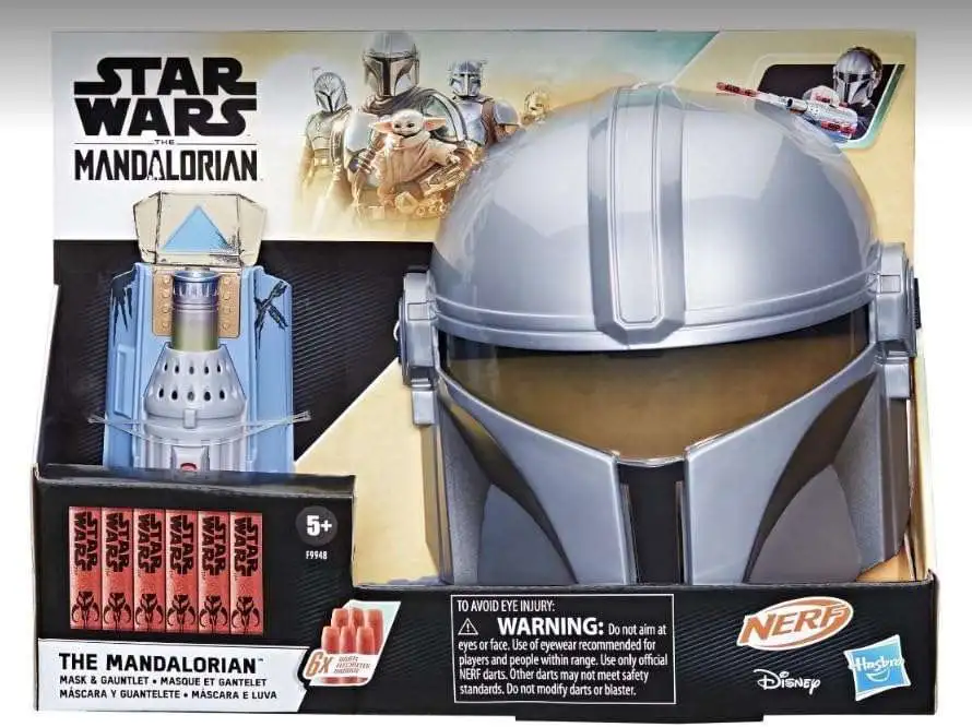 Star Wars Nerf The Mandalorian Mask & Gauntlet Blaster Set