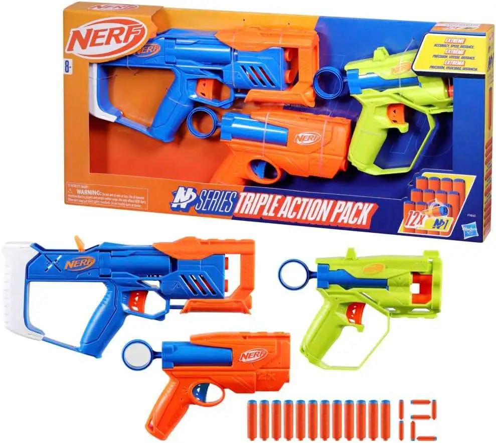 NERF N Series N1 Triple Action Pack Blaster