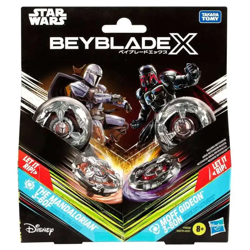 Beyblade X Star Wars The Mandalorian 3-60F & Moff Gideon 3-80N Multi-Pack Set