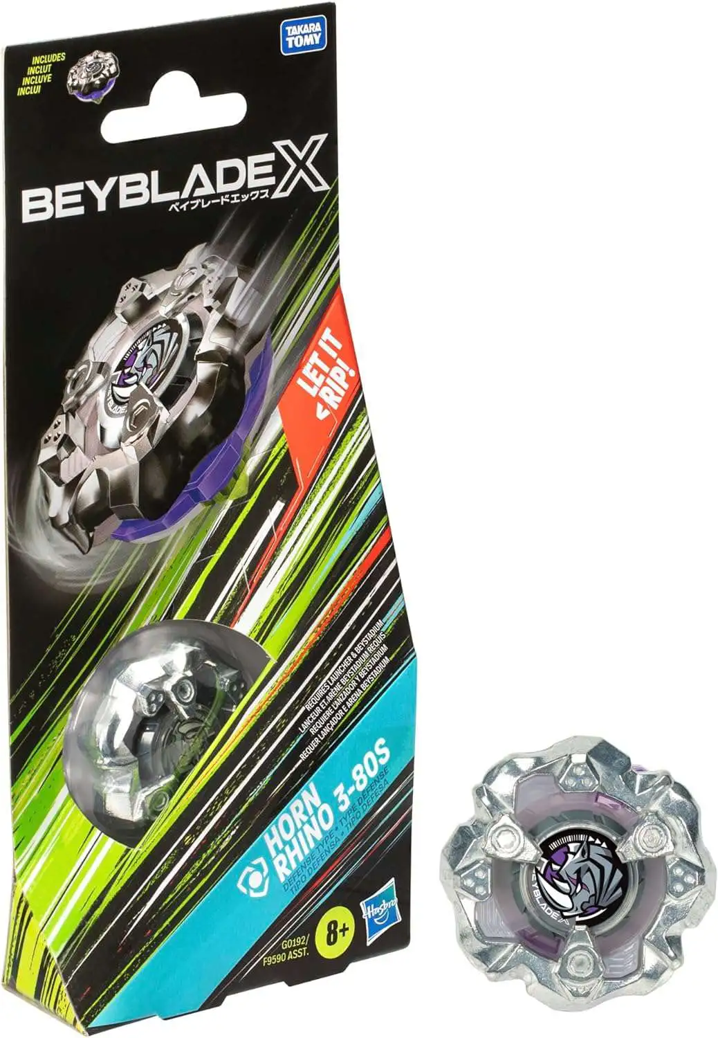 Beyblade X Horn Rhino 3-80S Booster