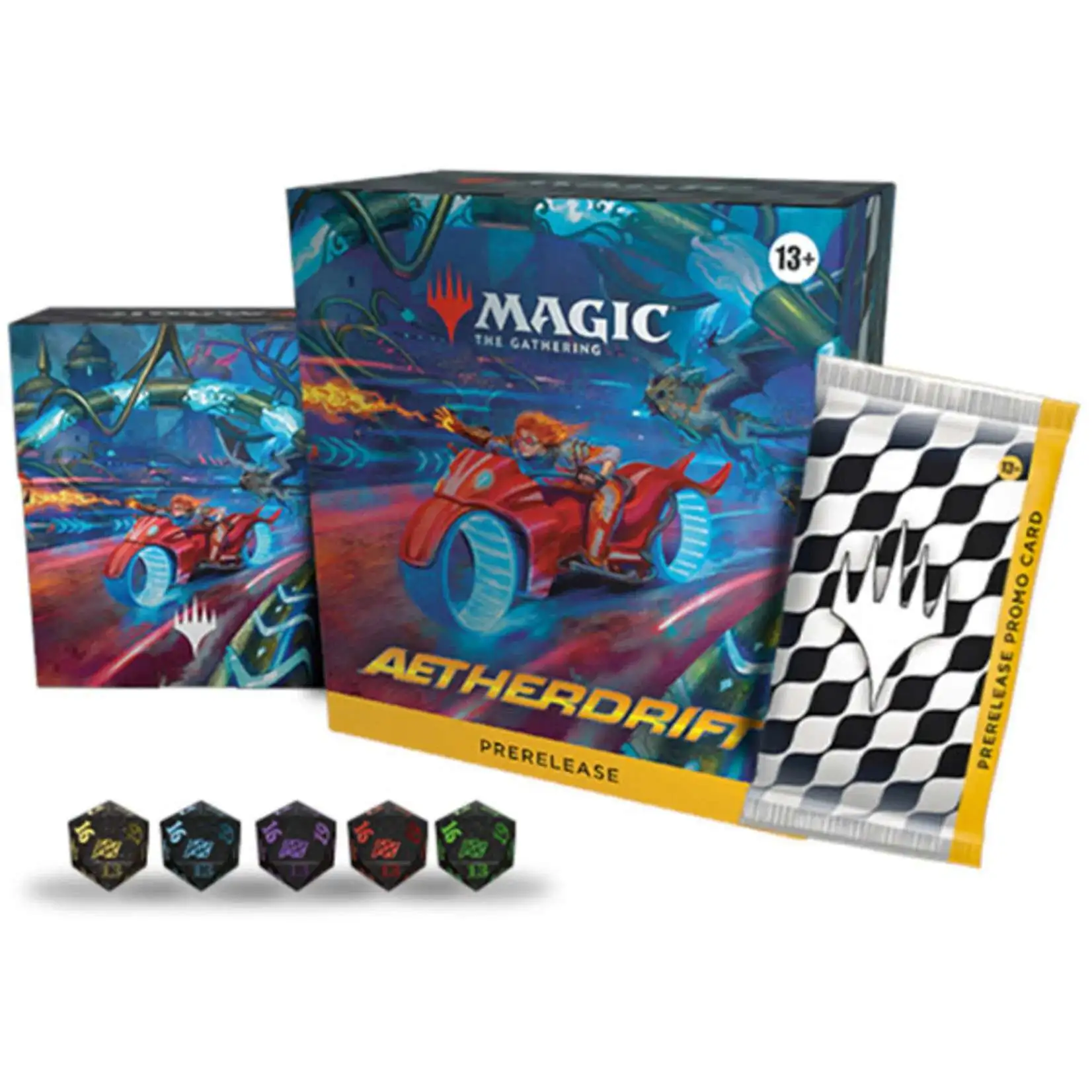 MtG Aetherdrift Prerelease Kit [6 PLAY Booster Packs & More]