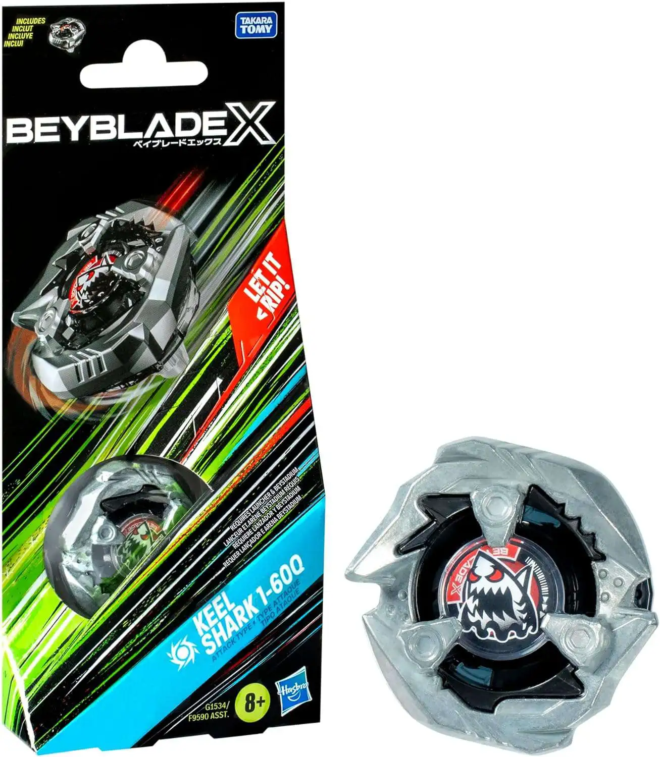 Beyblade X Keel Shark 1-60Q Booster Hasbro - ToyWiz