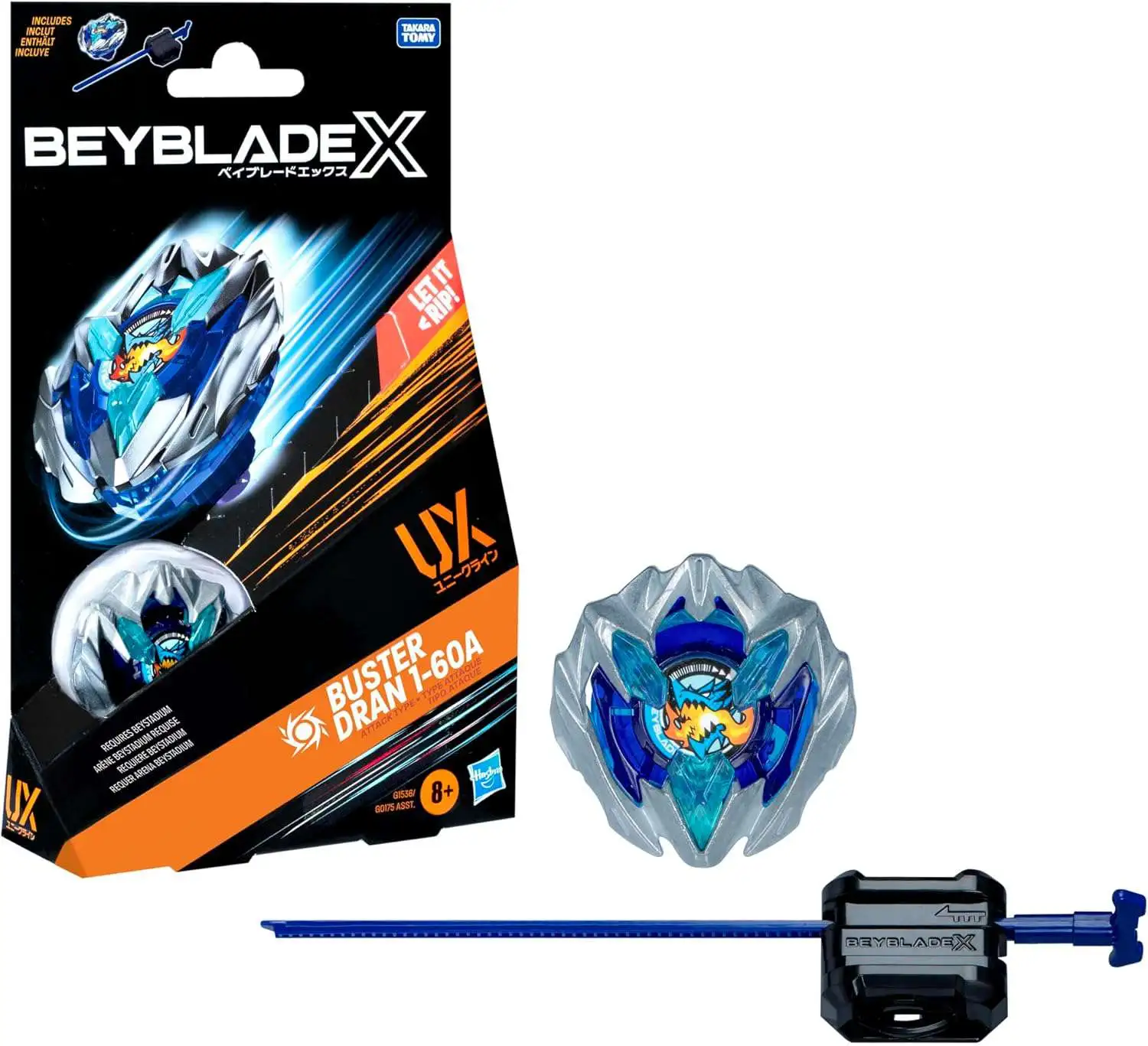 Beyblade X Buster Dran 1-60A Starter Pack Set Hasbro Toys