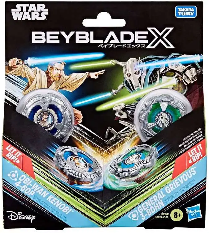 Beyblade X Star Wars Obi-Wan Kenobi & General Grievous Multi-Pack Set