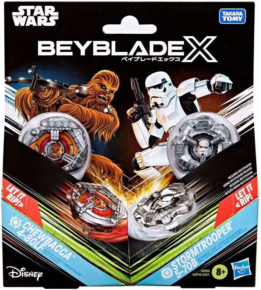 Beyblade X Star Wars Chewbacca 4-80LF & Stormtrooper 5-70B Multi-Pack Set