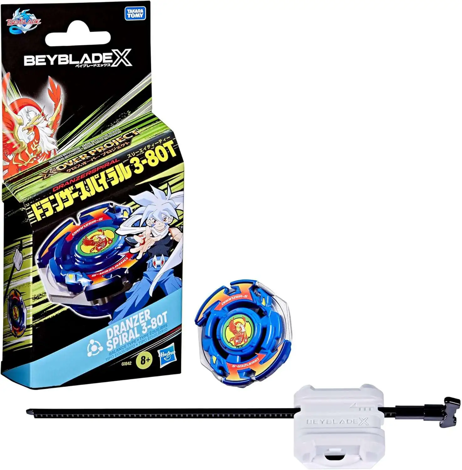 Beyblade X X-Over Project Dranzer Spiral 3-80T Starter Pack