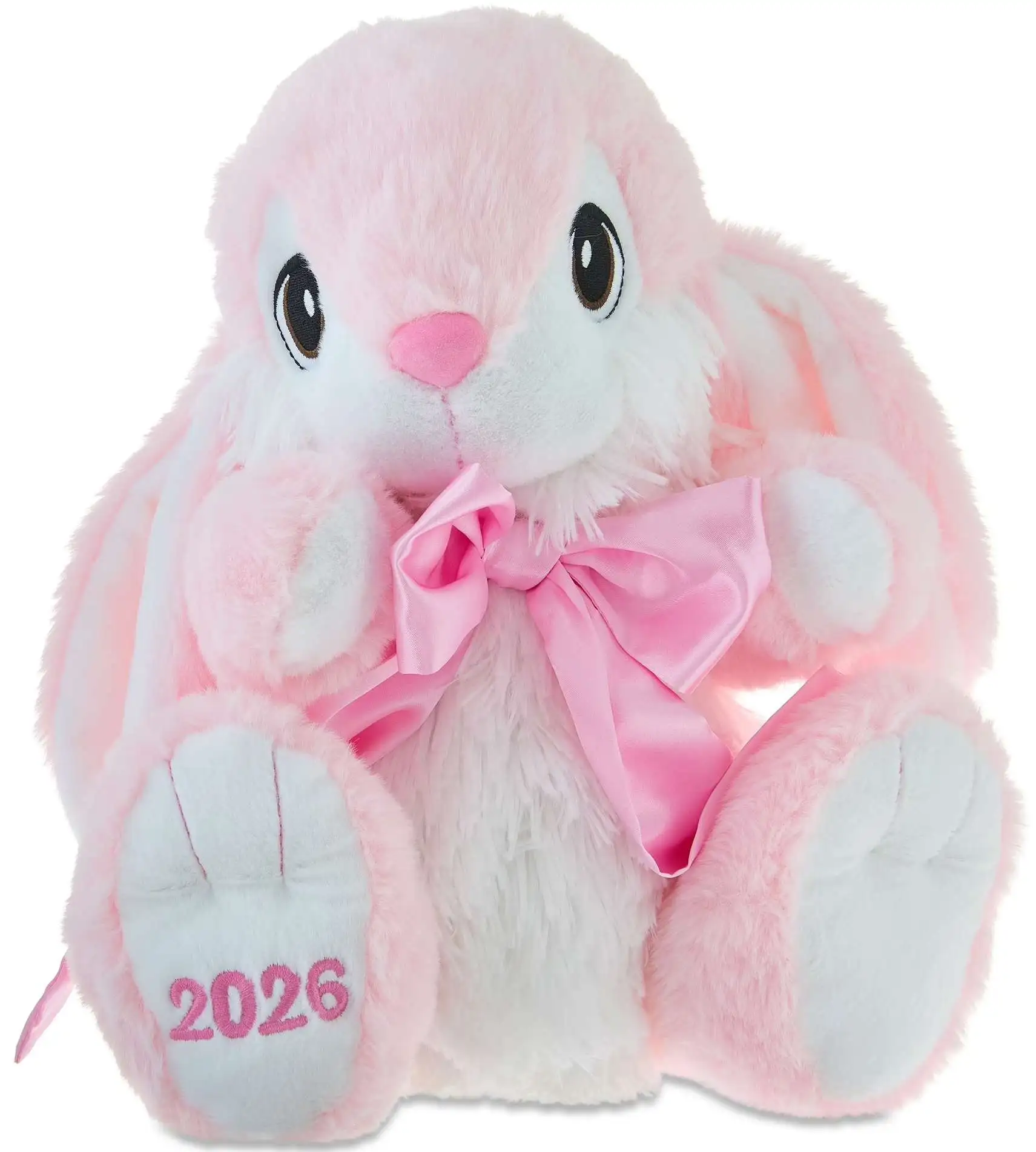 Way to Celebrate 2026 Easter Hopster Bunny Exclusive 14 Plush Pink