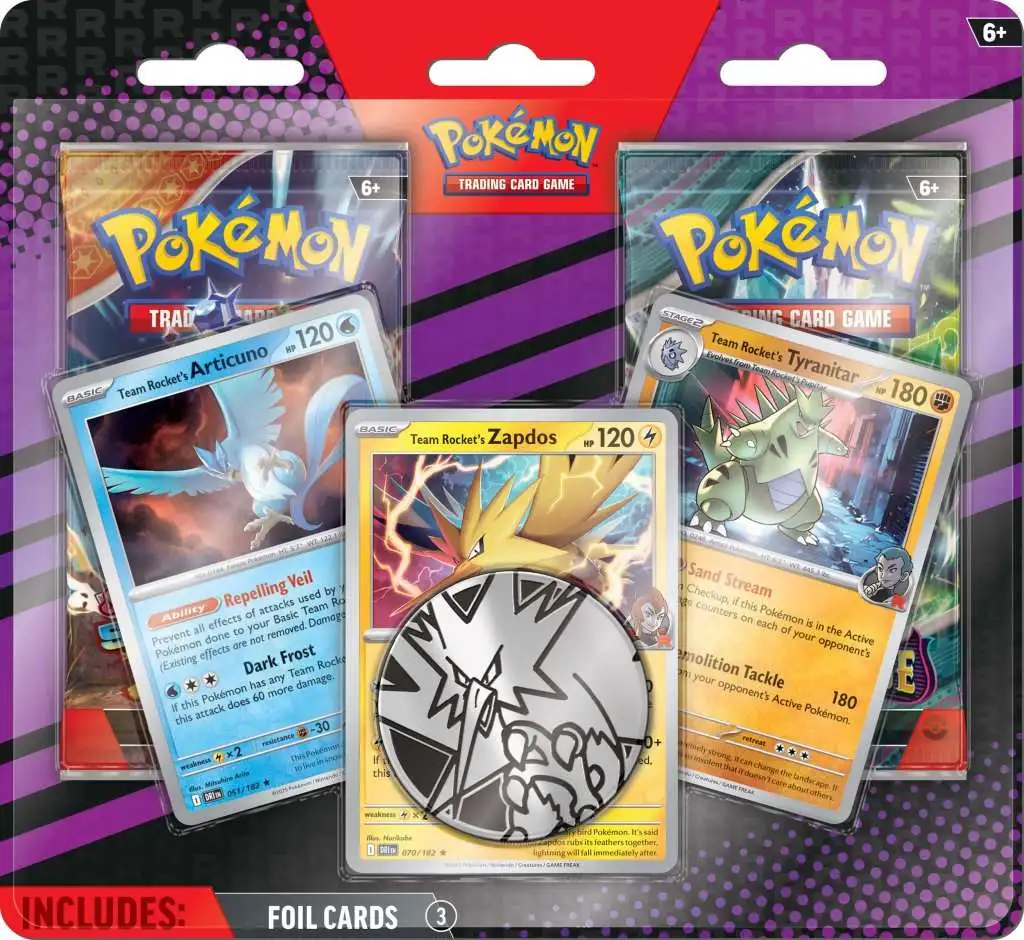 Pokemon Articuno, Zapdos Tyranitar Special Edition 2 Booster Packs