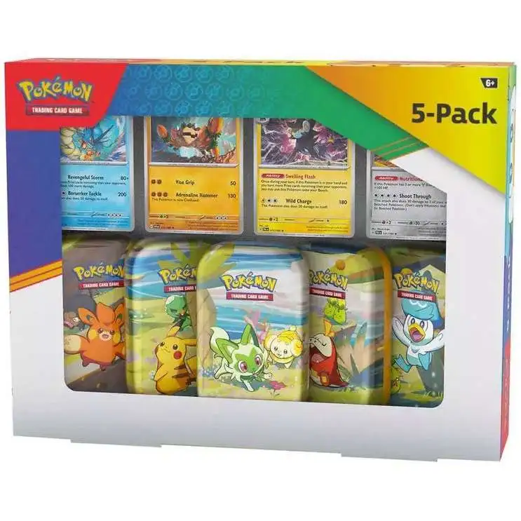 Pokemon Scarlet & Violet Paldea Friends Mini Tin 5-Pack