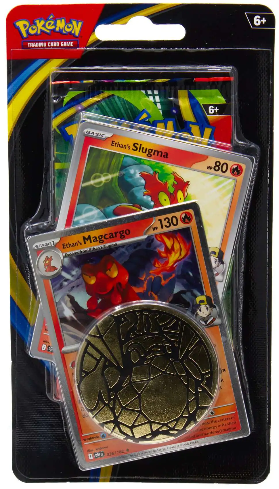 Pokemon Mega Evolution Phantasmal Flames Slugma Magcargo Checklane BLISTER Pack  Booster Pack, 2x Promo Card Large Coin Pokemon USA - ToyWiz