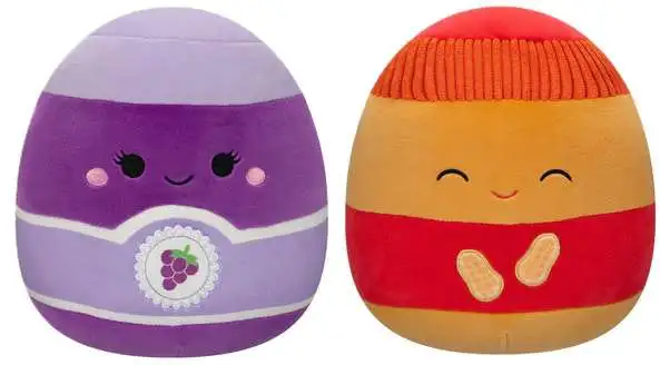 Squishmallows 2024 Valentine's Day Nedison & Argie 8-Inch Plush 2-Pack