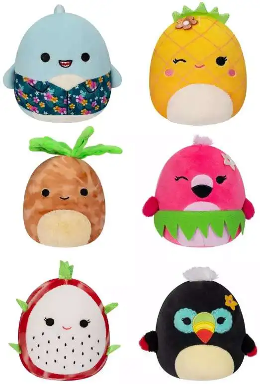 Squishmallows Tropical Mystery Squad 5 Mystery Pack Kellytoys - ToyWiz