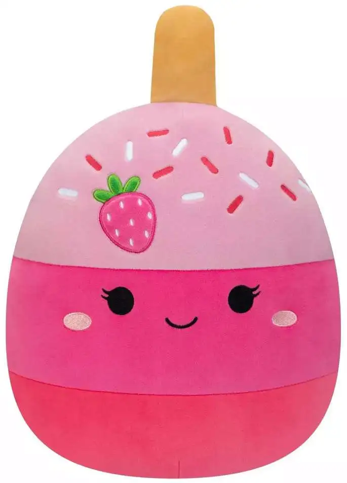 Squishmallows Pama the Pink Strawberry Cake Pop 11-Inch Plush