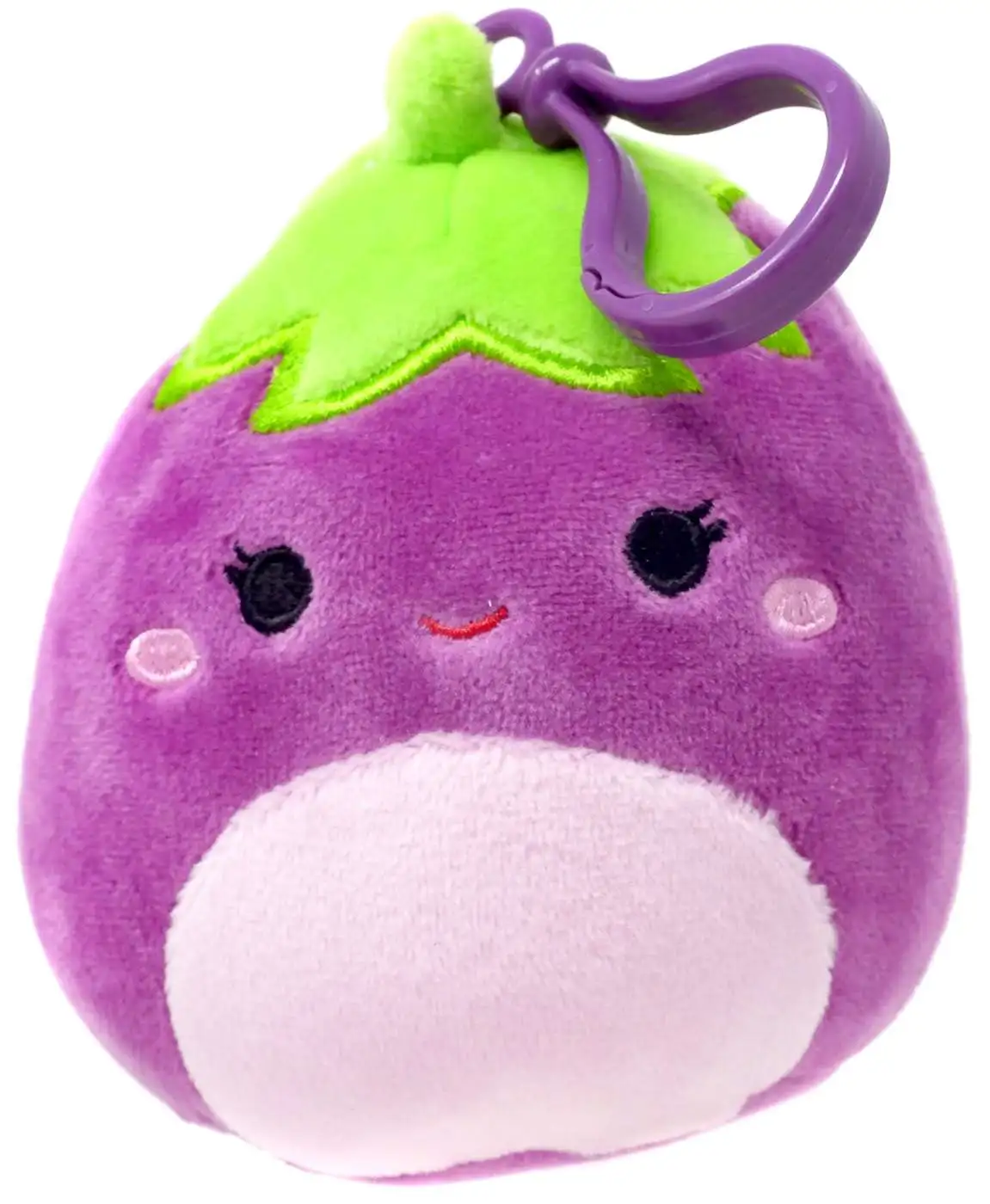 Squishmallows Glena the Eggplant 4 Plush Hanger Kellytoys - ToyWiz