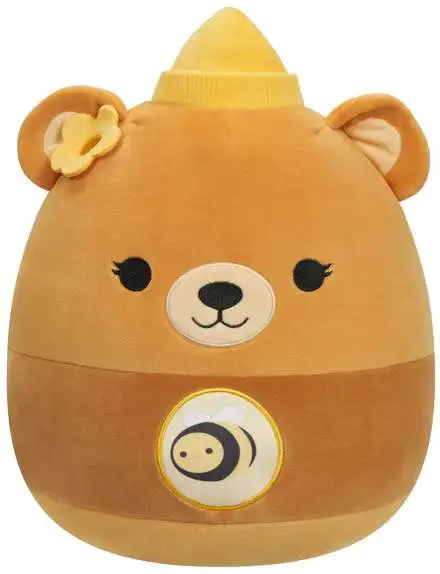 Squishmallows Mei Lein the Honey Jar Brown Bear 12-Inch Plush