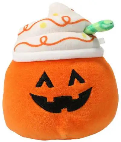 Squishmallows Halloween Lester the Pumpkin Latte 5 Plush Kellytoys - ToyWiz