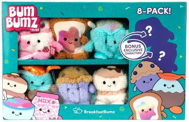 BumBumz BreakfastBumz 4.5-Inch Bean Plush 8-Pack