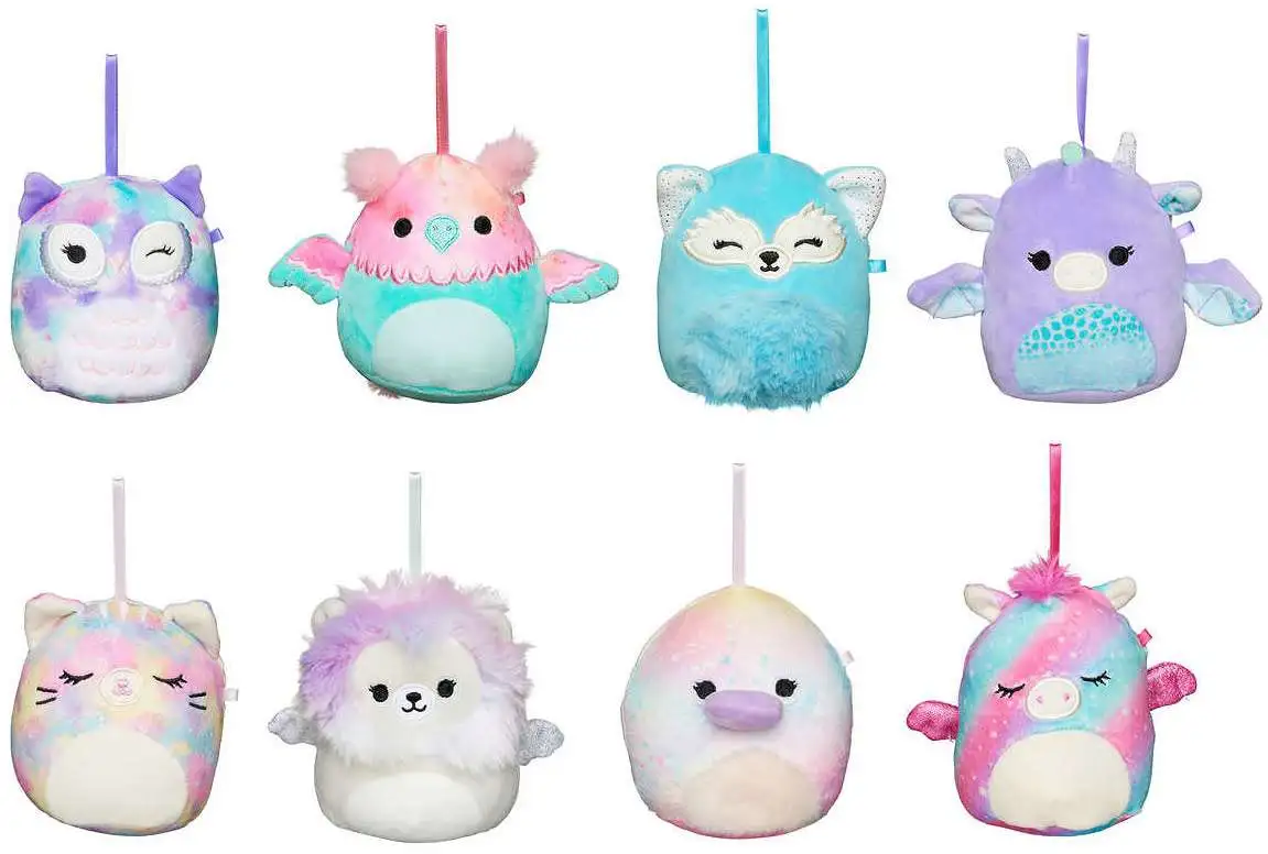 Squishmallow Winter Holiday 8 Pack 4 Inch Plush Ornament Set Collection  2023 New