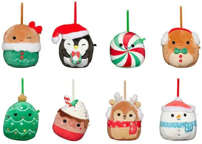 Squishmallows Ornaments WINTER Collection Plush 8-Pack Set (Holiday WINTER  Collection)