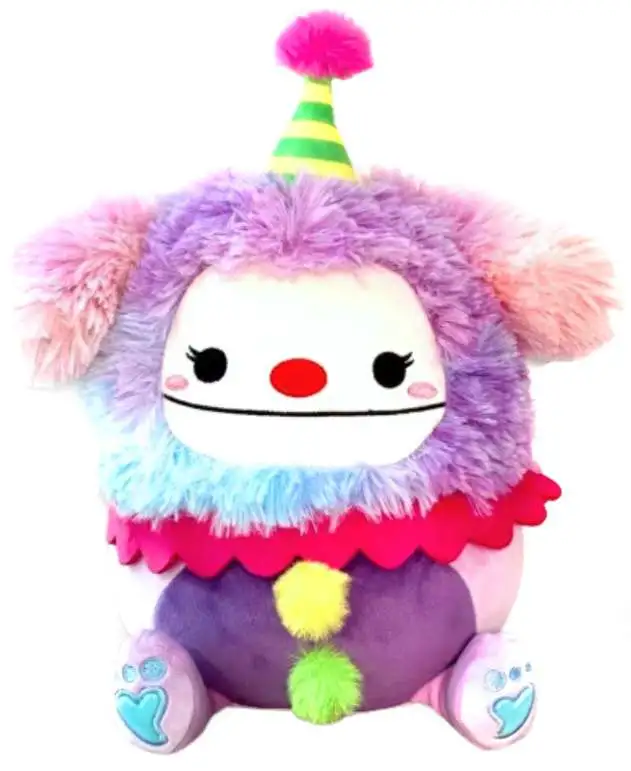 Squishmallows Yekaterina the Bigfoot Clown 9-Inch Plush