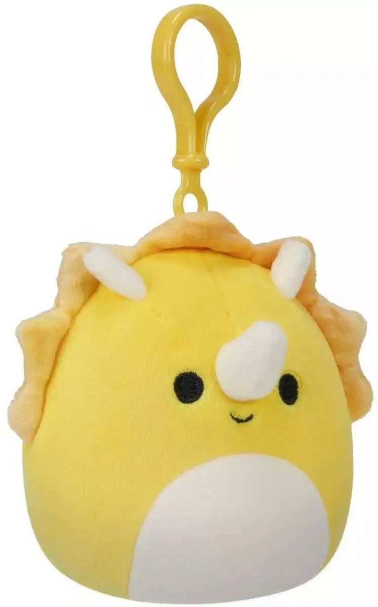 Squishmallows Lancaster the Triceratops 3.5-Inch Plush Hanger