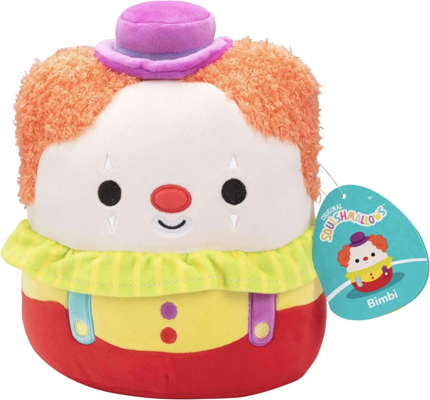 Squishmallows Bimbi the Clown 8-Inch Plush