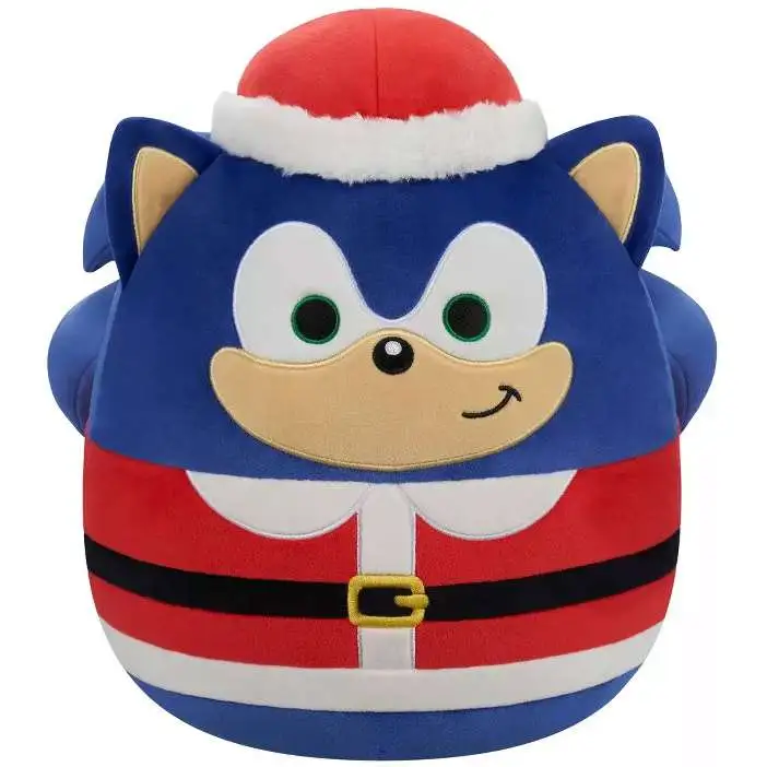 Squishmallows Sonic the Hedgehog Sonic Santa 12-Inch Plush
