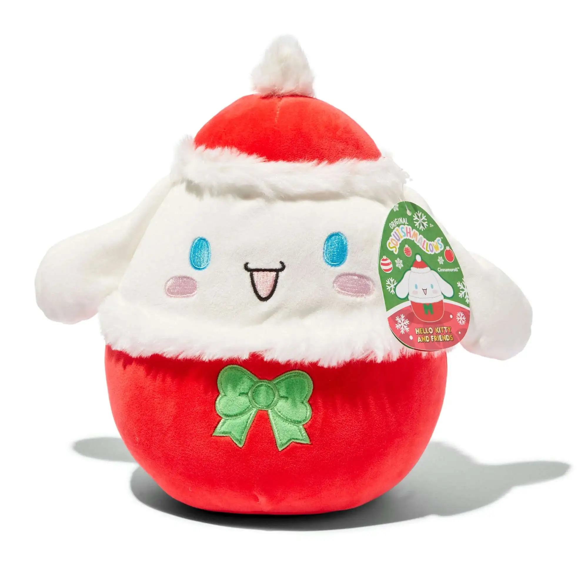 Squishmallows Hello Kitty & Friends 2024 Holiday Cinnamoroll 8-Inch Plush [Santa]