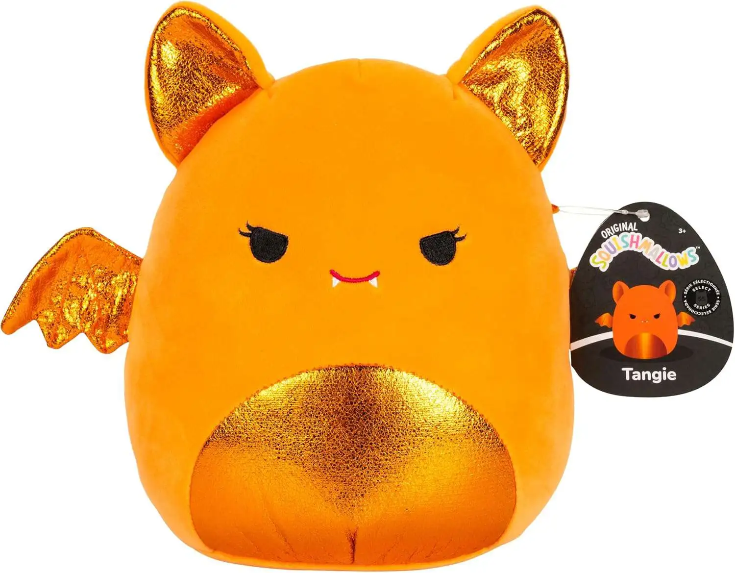 Squishmallows Select Series Tangie the Orange Bat 8-Inch Plush